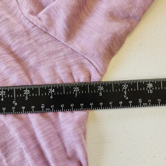 ATM Slub Jersey Long Sleeve Destroyed Wash Tee in Pink Hyacinth XXL NWT - Picture 6 of 7